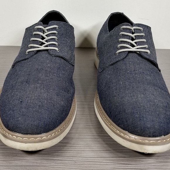 The Rail 'Xander' Plain Toe Derby, Dark Denim Fabric, Mens Size 10 / 43 - Picture 2 of 10